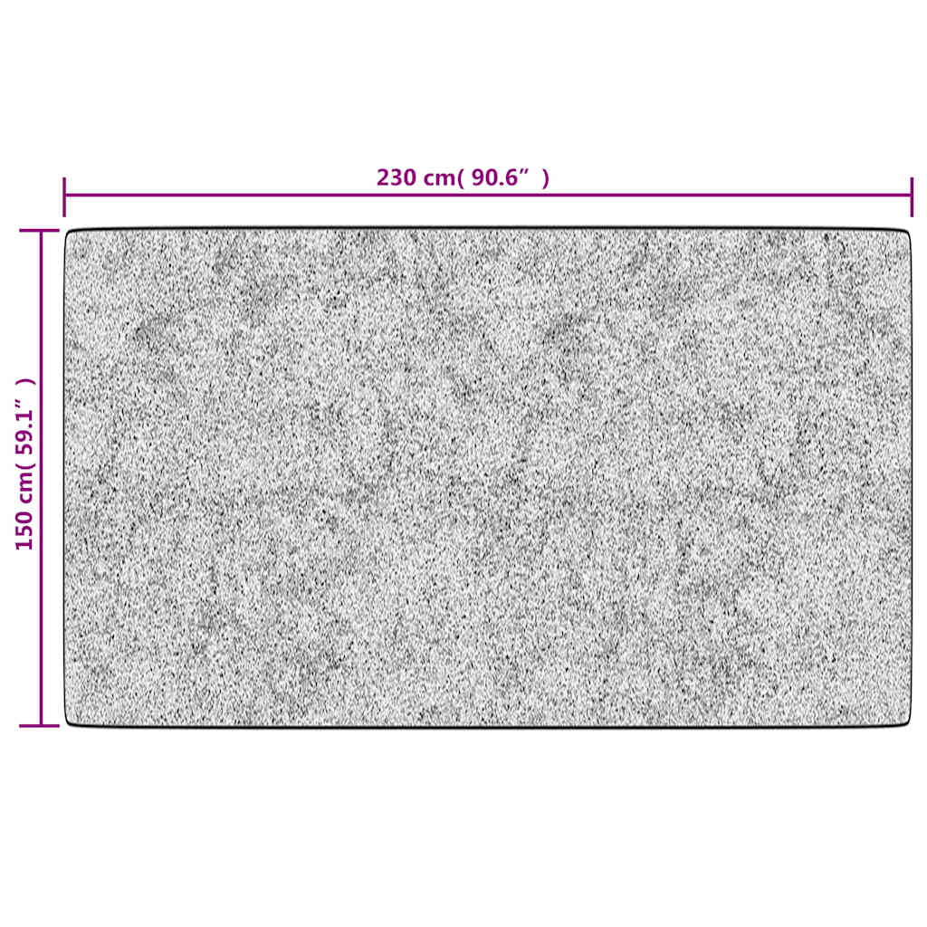vidaXL Teppich Waschbar Patchwork Mehrfarbig 150x230 cm