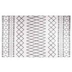 vidaXL Teppich Waschbar Schwarz und Weiß 120x170 cm
