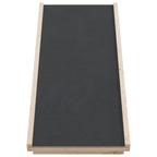 vidaXL Hunderampe Grau 100x40 cm Massivholz Tanne