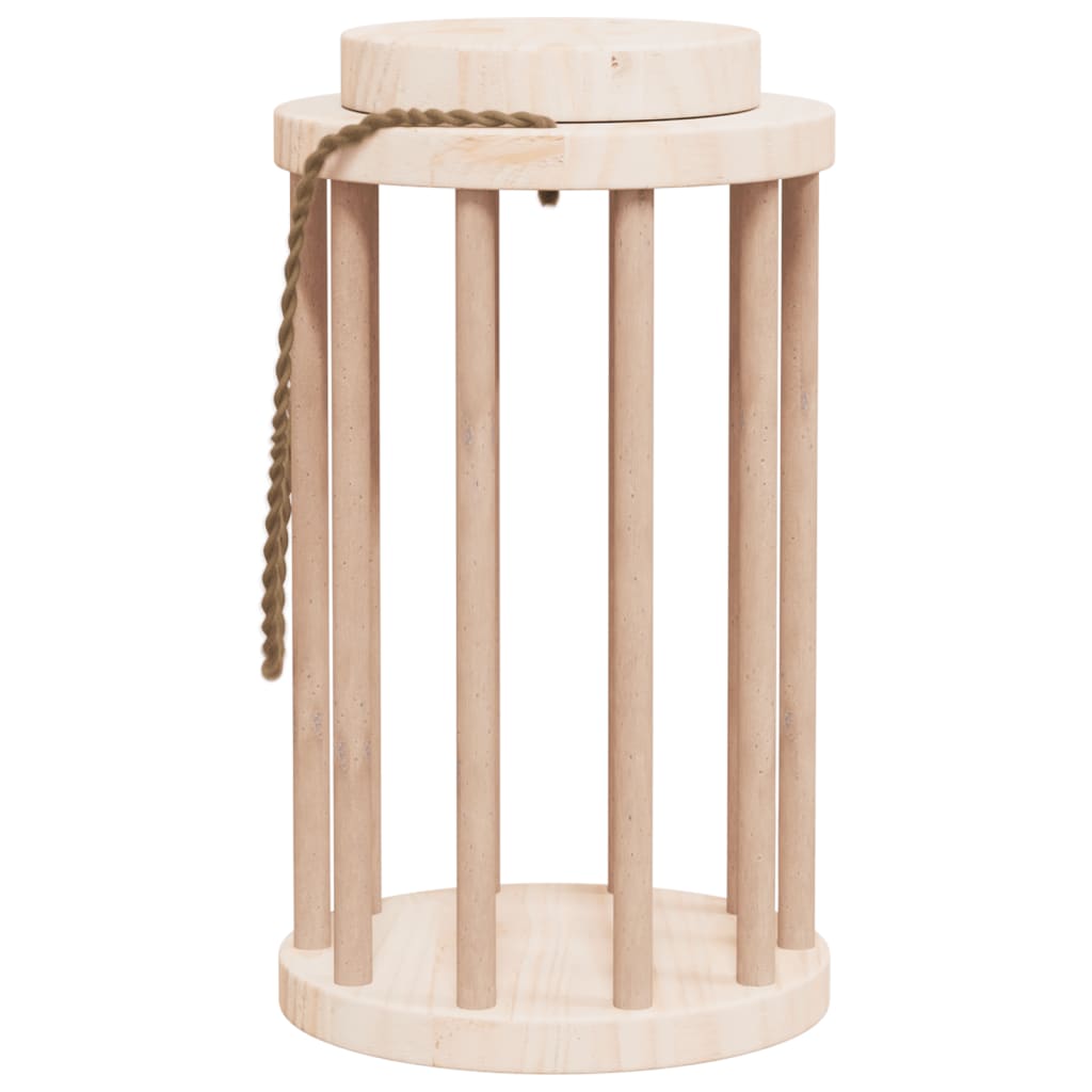 vidaXL Heuraufe für Kaninchen Ø15x25,5 cm Massivholz Tanne