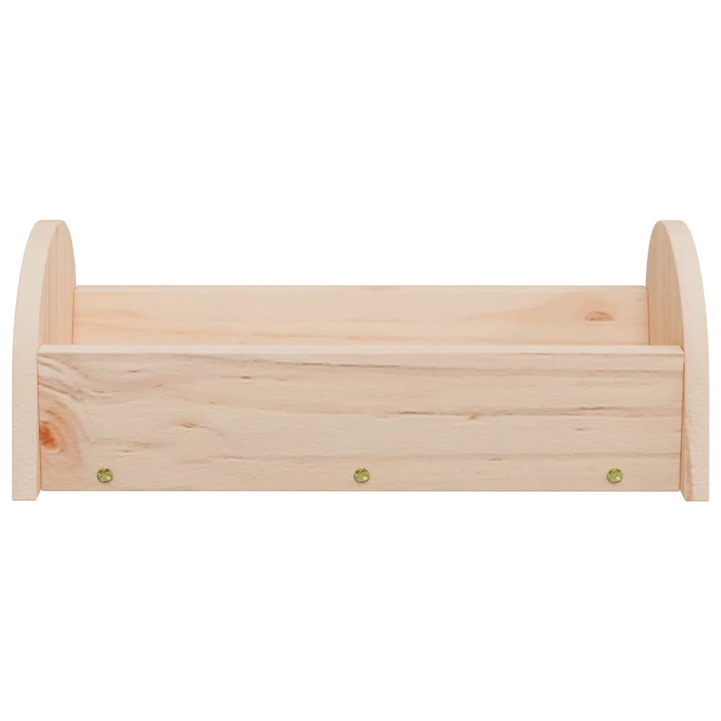 vidaXL Heuraufe für Kaninchen 28x10x10 cm Massivholz Tanne