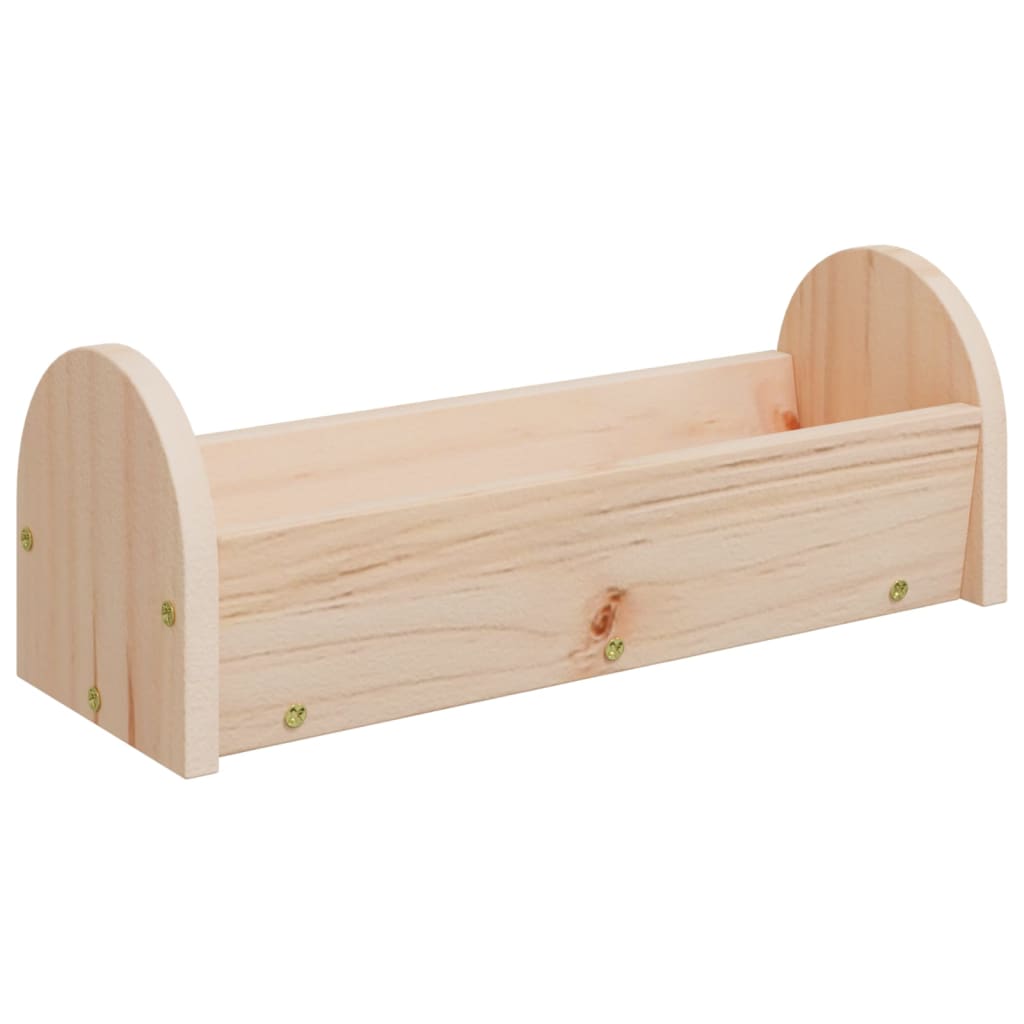 vidaXL Heuraufe für Kaninchen 28x10x10 cm Massivholz Tanne
