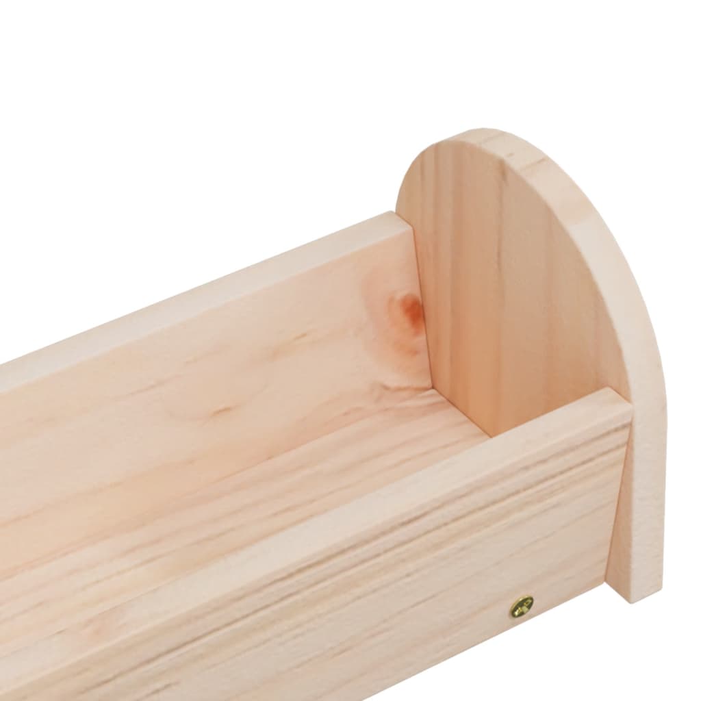 vidaXL Heuraufe für Kaninchen 28x10x10 cm Massivholz Tanne