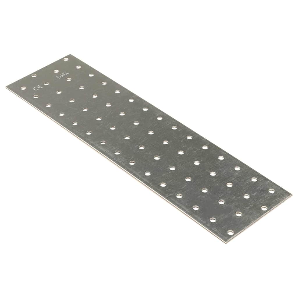 vidaXL Lochplatten 20 Stk. 2 mm 300x80 mm Verzinkter Stahl