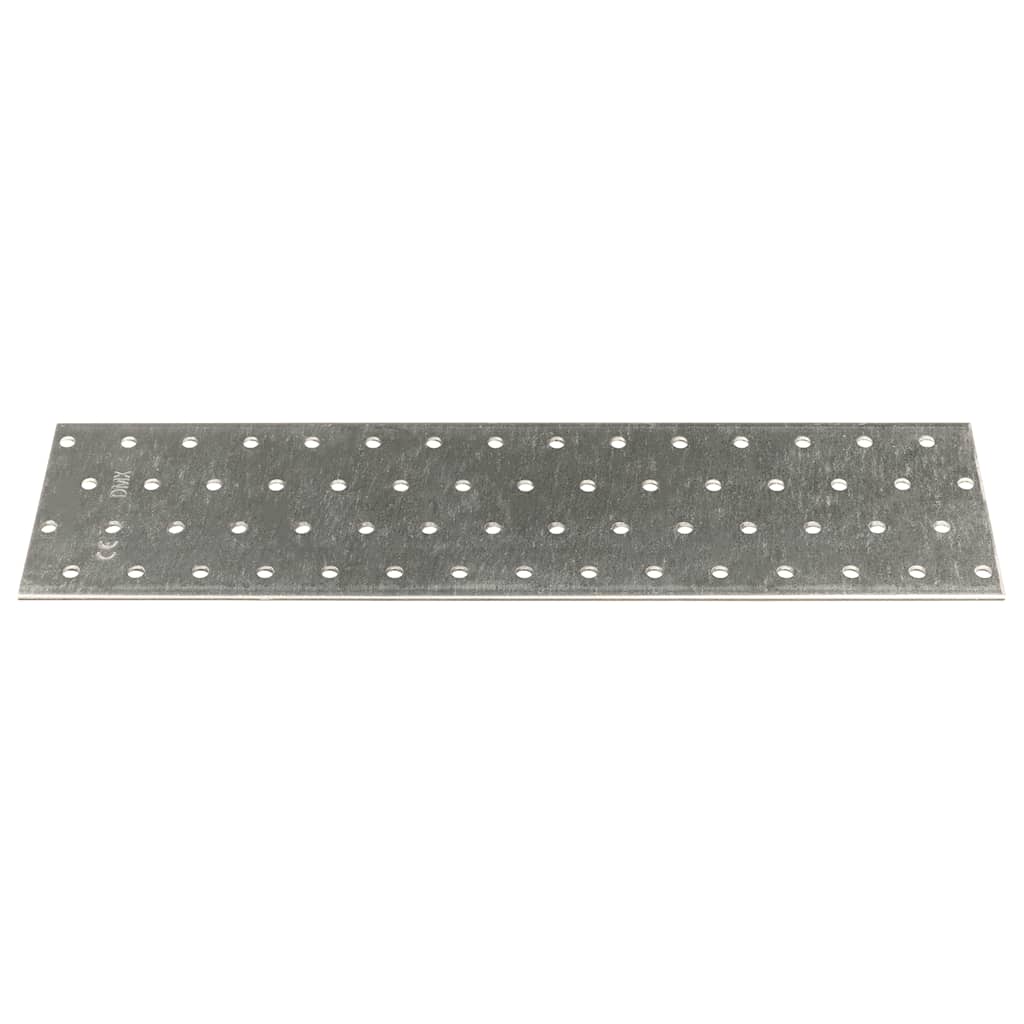 vidaXL Lochplatten 20 Stk. 2 mm 300x80 mm Verzinkter Stahl