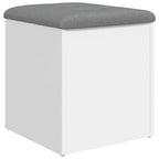 vidaXL Aufbewahrungsbank Weiß 42 x 42 x 45 cm Holzwerkstoff