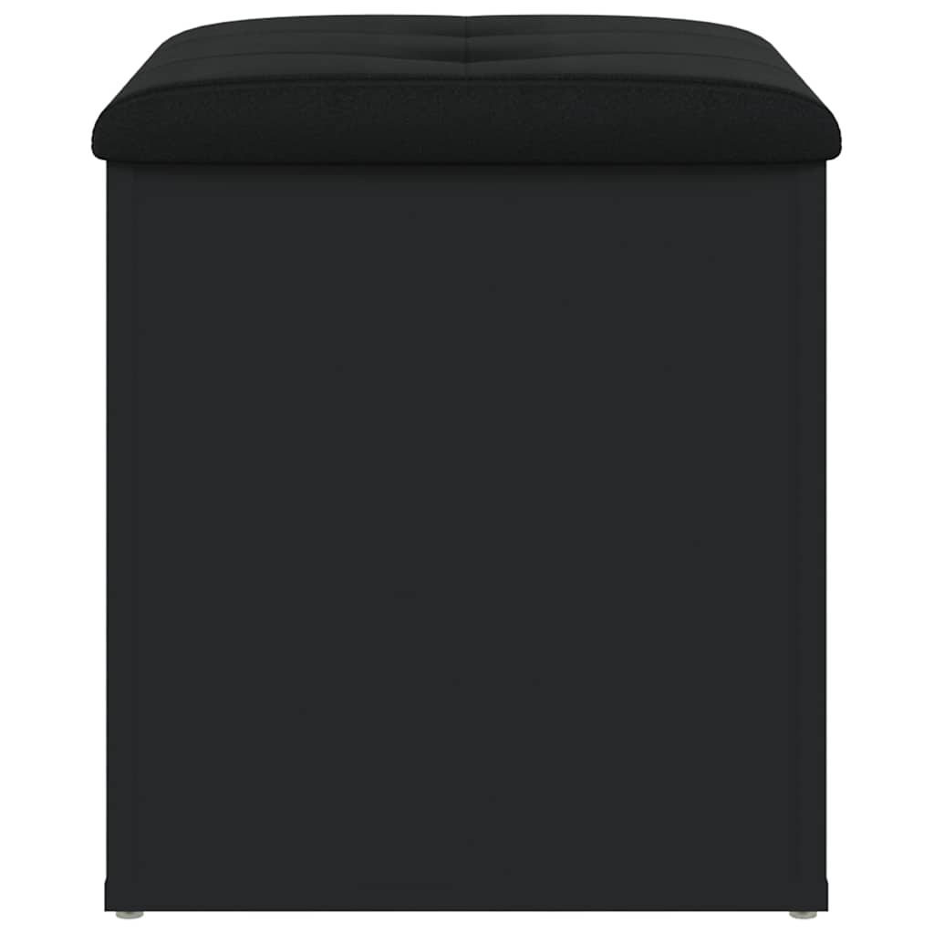 vidaXL Sitzbank mit Stauraum Schwarz 42x42x45 cm Holzwerkstoff