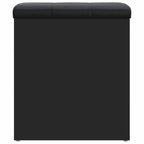 vidaXL Sitzbank mit Stauraum Schwarz 42x42x45 cm Holzwerkstoff