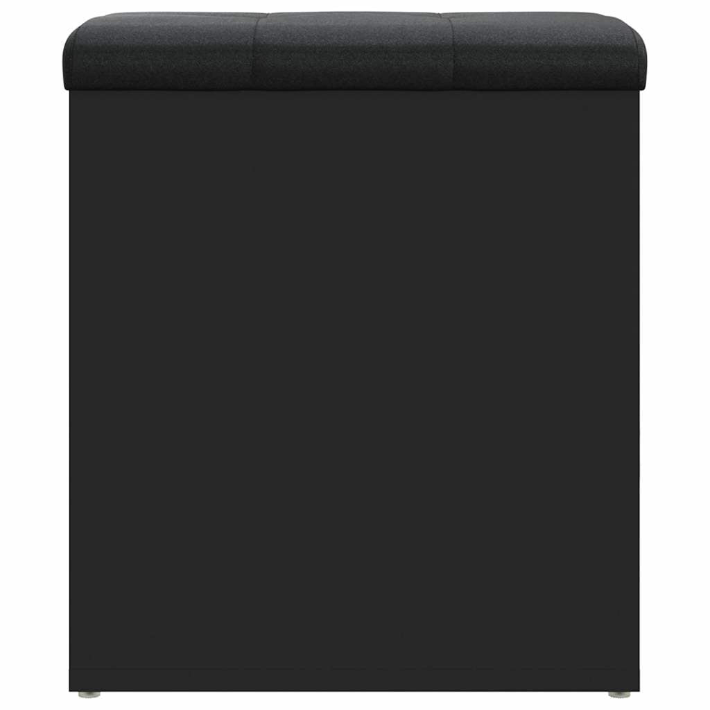 vidaXL Sitzbank mit Stauraum Schwarz 42x42x45 cm Holzwerkstoff