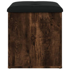 vidaXL Sitzbank mit Stauraum Räuchereiche 42x42x45 cm Holzwerkstoff