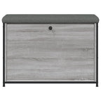 vidaXL Schuhbank mit Klappe Grau Sonoma 82x32x56 cm