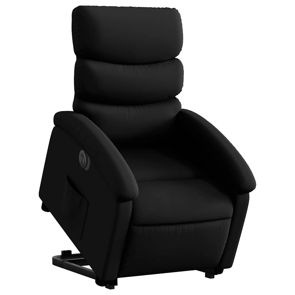 vidaXL Relaxsessel mit Aufstehhilfe Elektrisch Schwarz Kunstleder