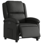 vidaXL Relaxsessel Elektrisch Schwarz Echtleder