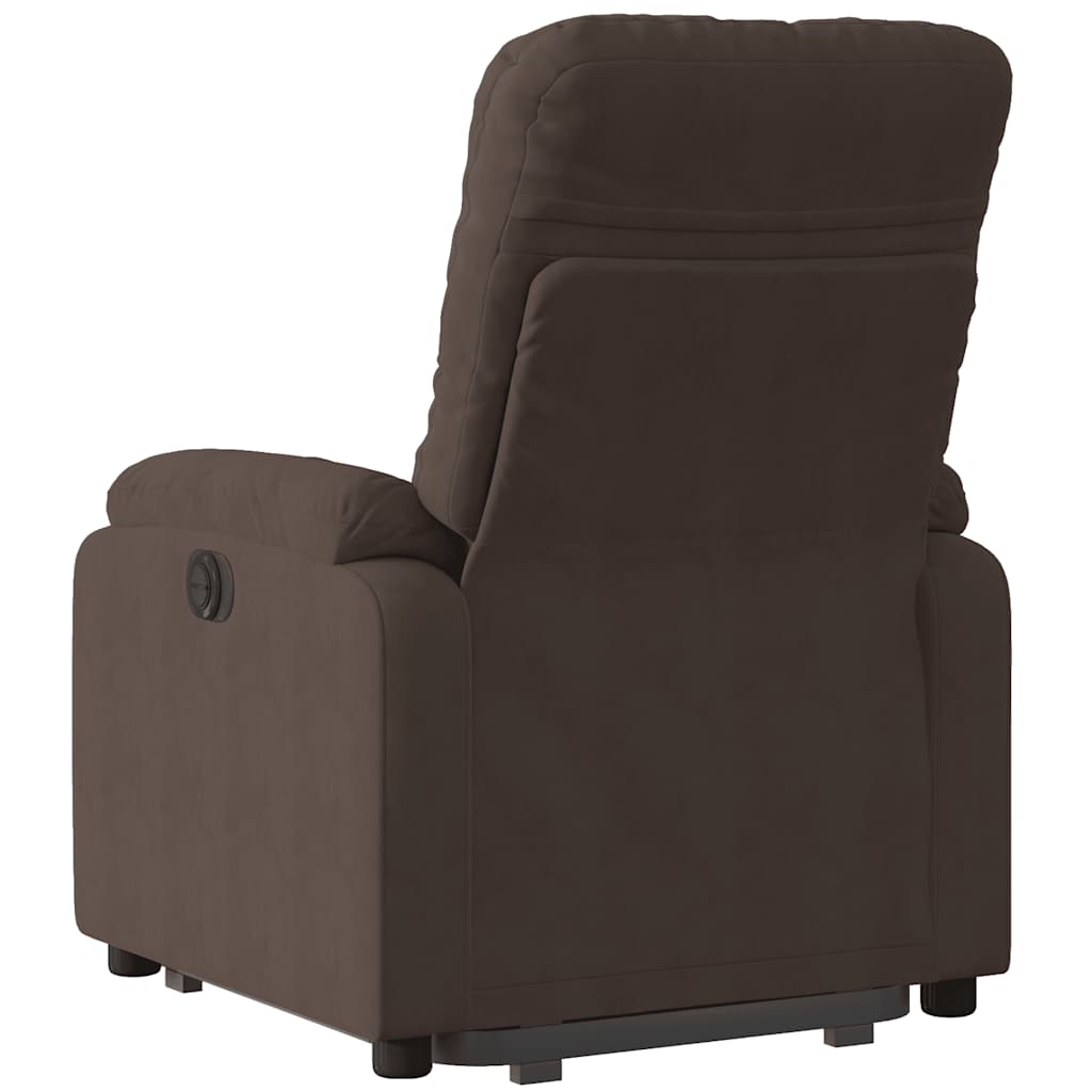 vidaXL Relaxsessel mit Aufstehhilfe Braun Mikrofasergewebe