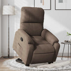 vidaXL Relaxsessel mit Aufstehhilfe Braun Mikrofasergewebe