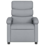 vidaXL Massage-Relaxsessel, hellgrauer Stoff