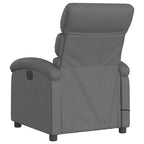 vidaXL Massage-Relaxsessel, Stoff, Dunkelgrau