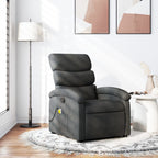 vidaXL Massage-Relaxsessel, Stoff, Dunkelgrau