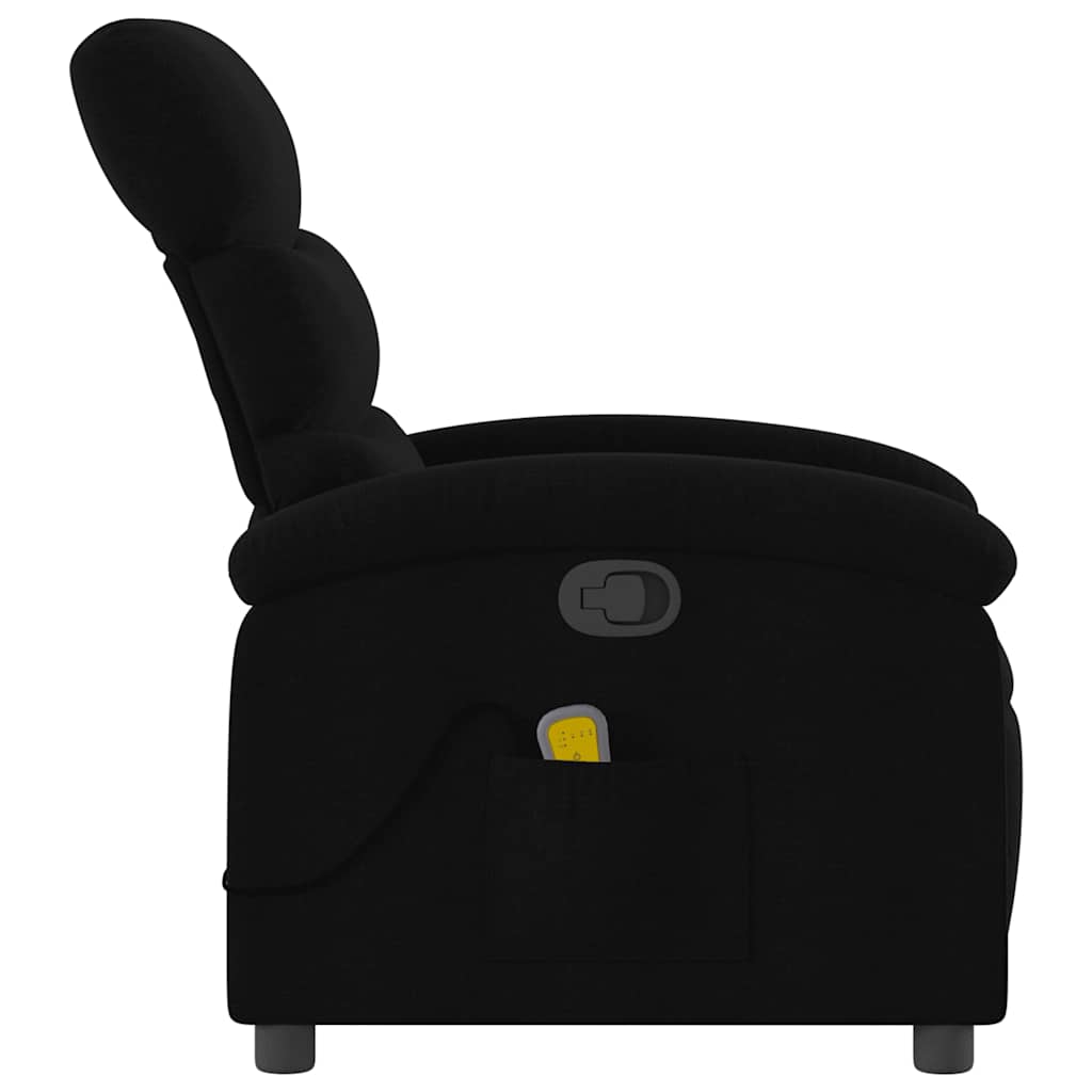 vidaXL Massage-Relaxsessel, schwarzer Stoff
