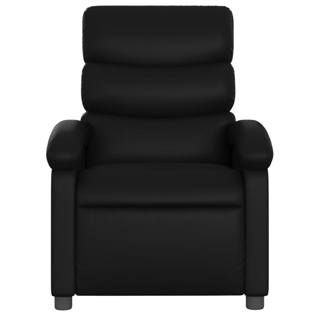 vidaXL Massage-Relaxsessel, Kunstleder, Schwarz
