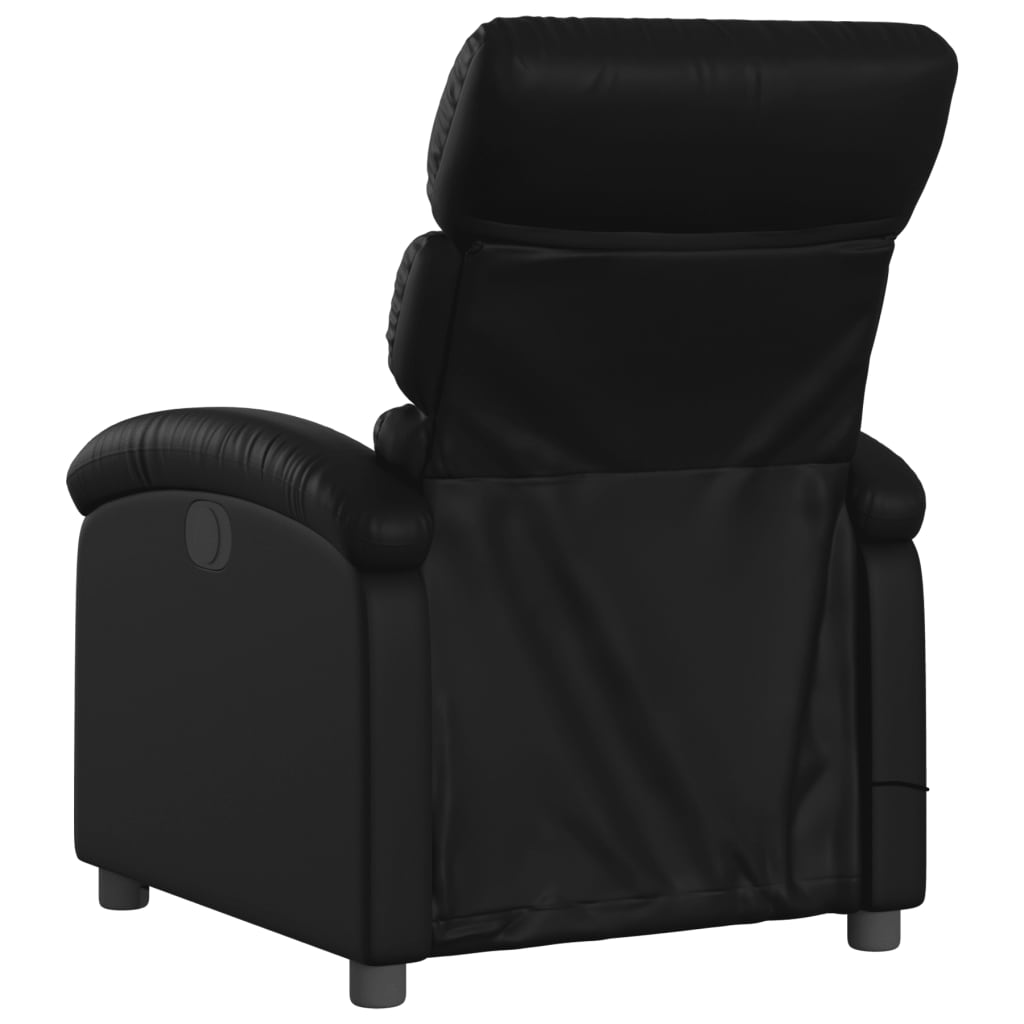 vidaXL Massage-Relaxsessel, Kunstleder, Schwarz