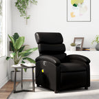 vidaXL Massage-Relaxsessel, Kunstleder, Schwarz
