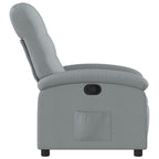 vidaXL Relaxsessel Hellgrau Stoff
