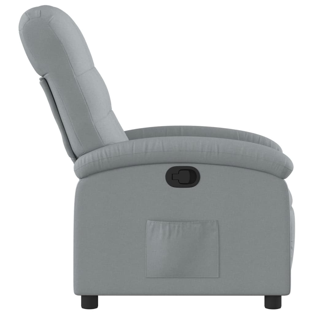 vidaXL Relaxsessel Hellgrau Stoff