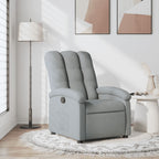 vidaXL Relaxsessel Hellgrau Stoff