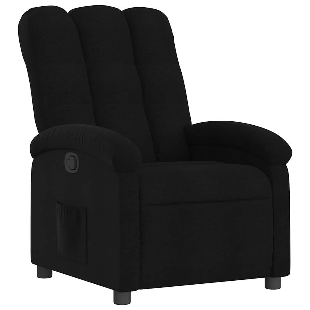 vidaXL Relaxsessel Schwarzer Stoff
