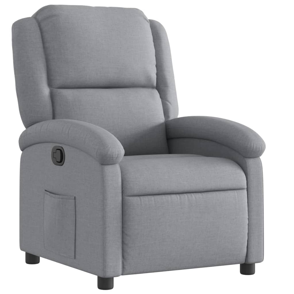 vidaXL Relaxsessel, hellgrauer Stoff