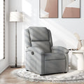 vidaXL Relaxsessel, hellgrauer Stoff