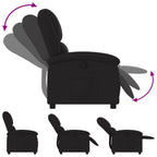 vidaXL Relaxsessel, schwarzer Stoff
