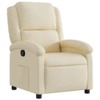 vidaXL Relaxsessel, cremefarbener Stoff
