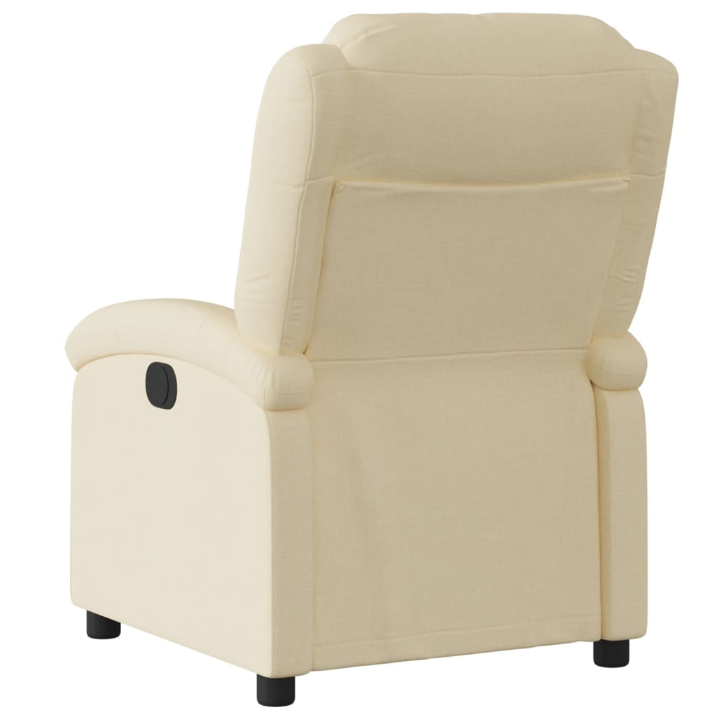 vidaXL Relaxsessel, cremefarbener Stoff