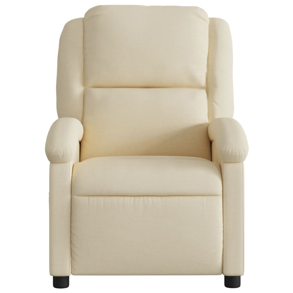 vidaXL Relaxsessel, cremefarbener Stoff