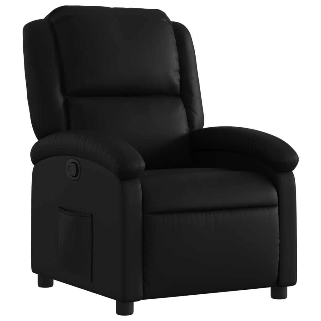 vidaXL Relaxsessel, Kunstleder, Schwarz