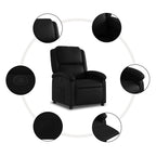 vidaXL Relaxsessel, Kunstleder, Schwarz