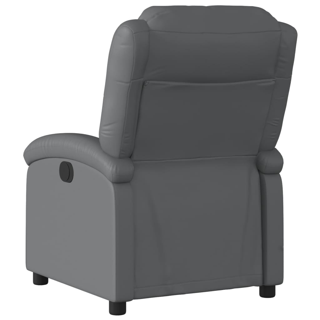 vidaXL Massagesessel Relaxsessel Grau Kunstleder