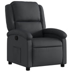vidaXL Relaxsessel Echtleder Schwarz