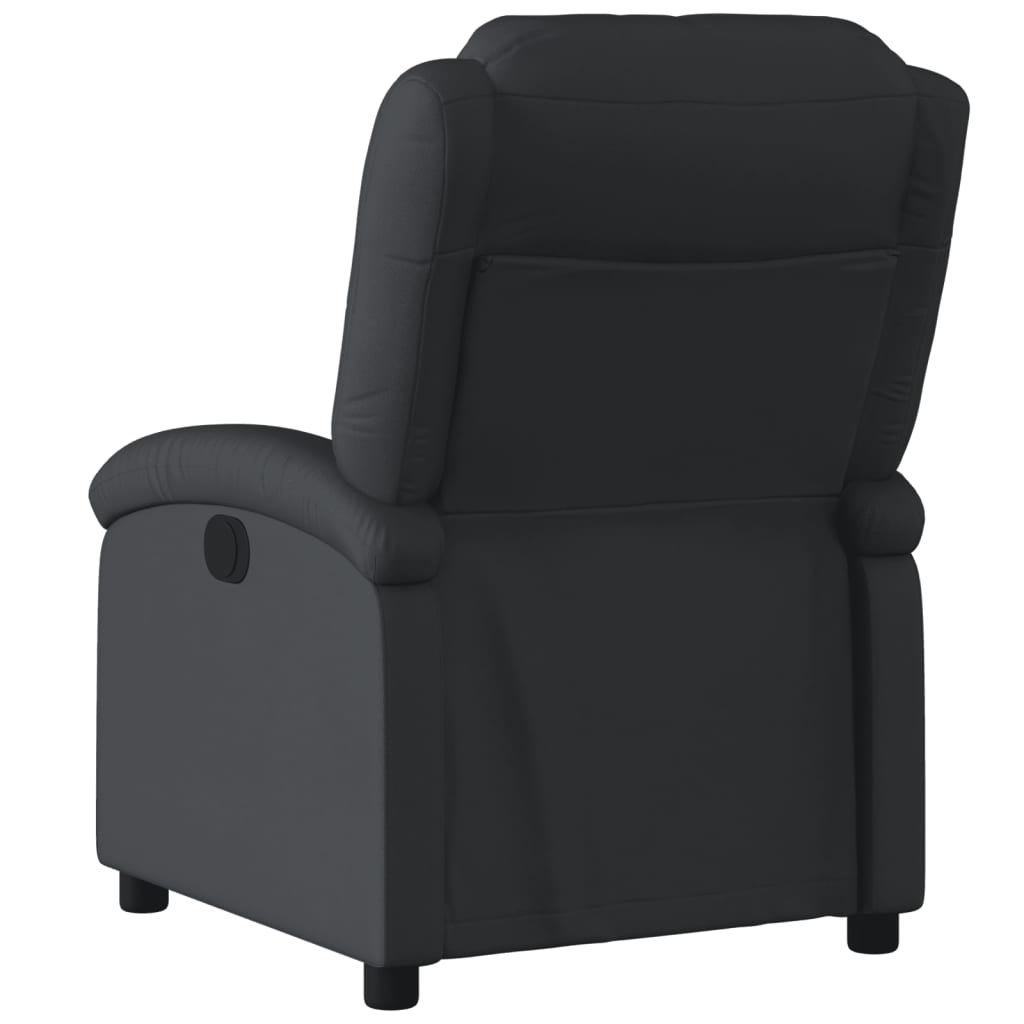vidaXL Relaxsessel Echtleder Schwarz