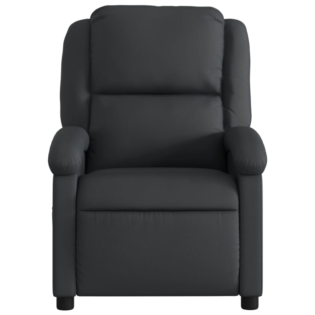 vidaXL Relaxsessel Echtleder Schwarz