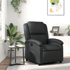 vidaXL Relaxsessel Echtleder Schwarz