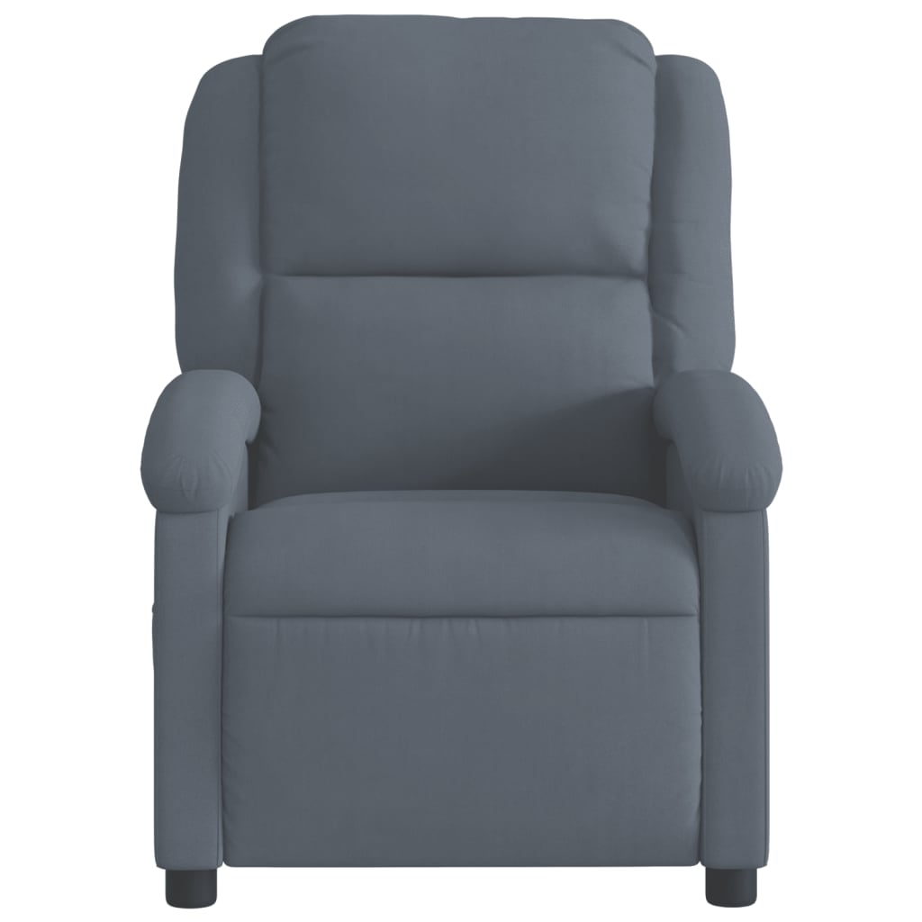 vidaXL Relaxsessel Dunkelgrau Samt