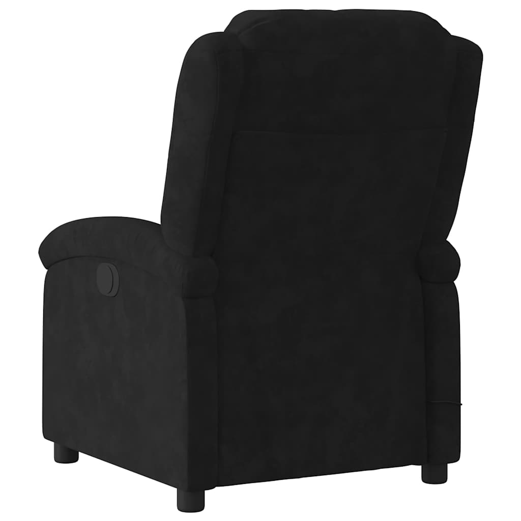 vidaXL Massage-Relaxsessel, schwarzer Samt