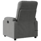 vidaXL Massage-Relaxsessel, dunkelgrau, Mikrofaserstoff