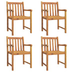 vidaXL Gartenstühle 4 Stk. 56x55,5x90 cm Massivholz Akazie