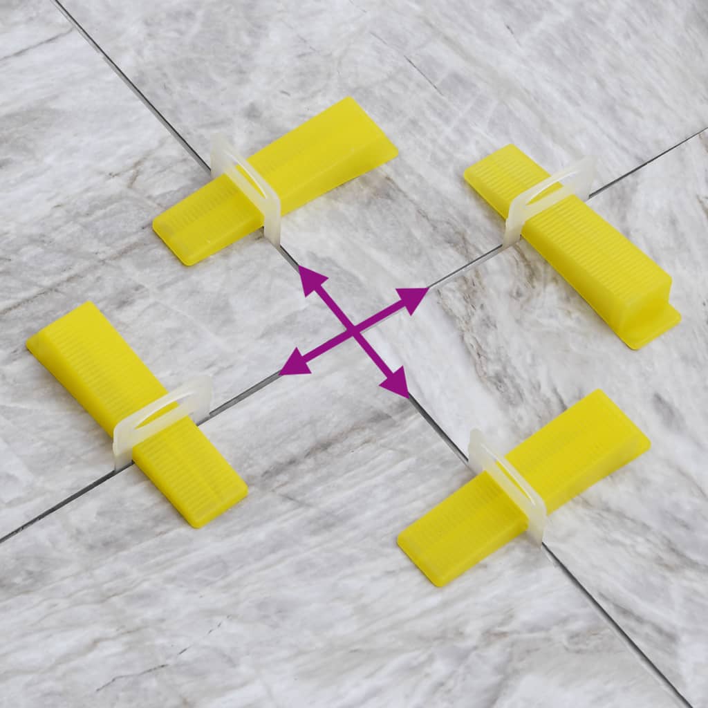 vidaXL Fliesen-Nivellierclips 1000 Stk. 1 mm
