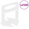 vidaXL Fliesen-Nivellierclips 2500 Stk. 1 mm