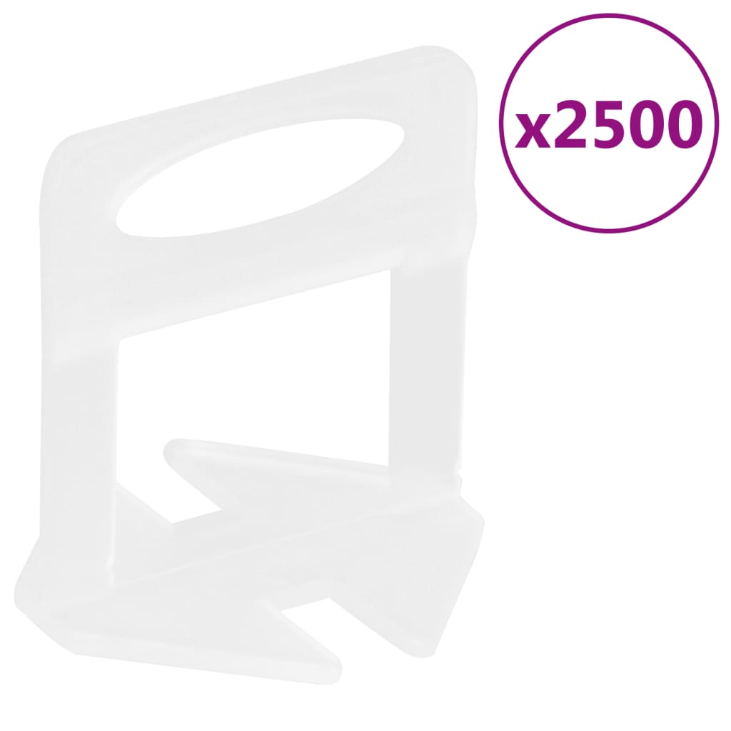 vidaXL Fliesen-Nivellierclips 2500 Stk. 1 mm